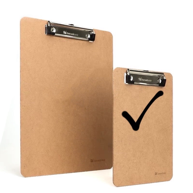 wooden Clipboard Office School Supplies Student Writing Pad Hard Board Clip Pad Folder Clip board A4