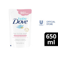 Baby Dove Soothing Moisture Hair to Toe Wash 650ml