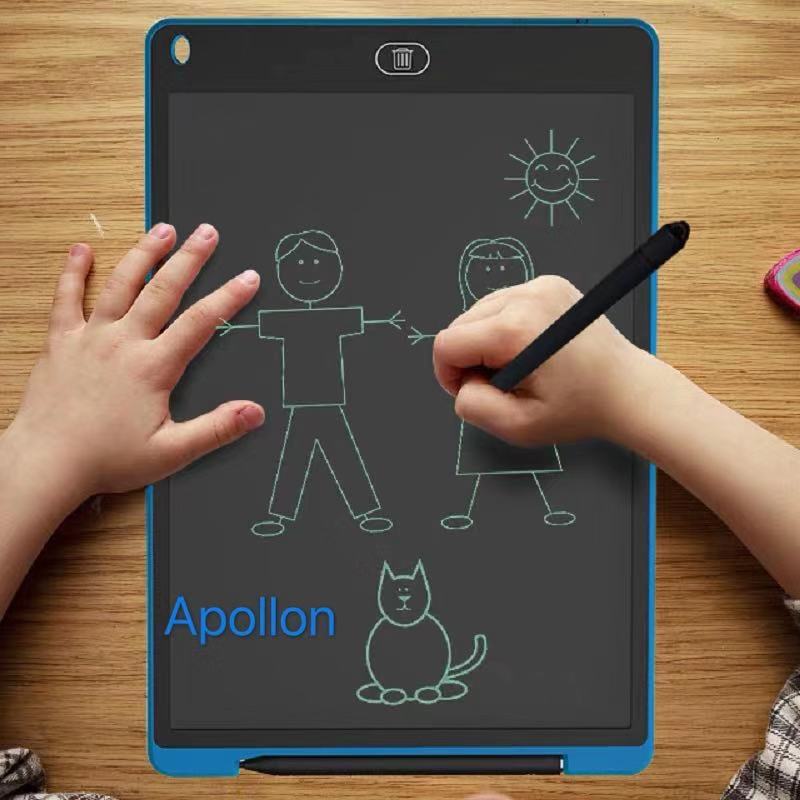 Apollon Ultra Thin 8.5 inch Lcd Writing Tablet Smart Notebook One Button Erase With Pen Drawing Pad Lcd Electronic Writing Board Handwriting Tablet Pads Board for Kids Gift