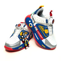 AIR BALANCE  BOY RUBBER SHOES FOR KIDS AUTOMATIC SHOELACE  (LAB BH1031 WHITEBLUE)