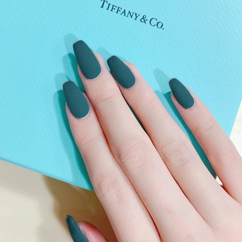 Với keo 24 móng tay giả có keo sẵn ballet bộ móng tay giả nail art frosted móng giả móng tay giả nail patch