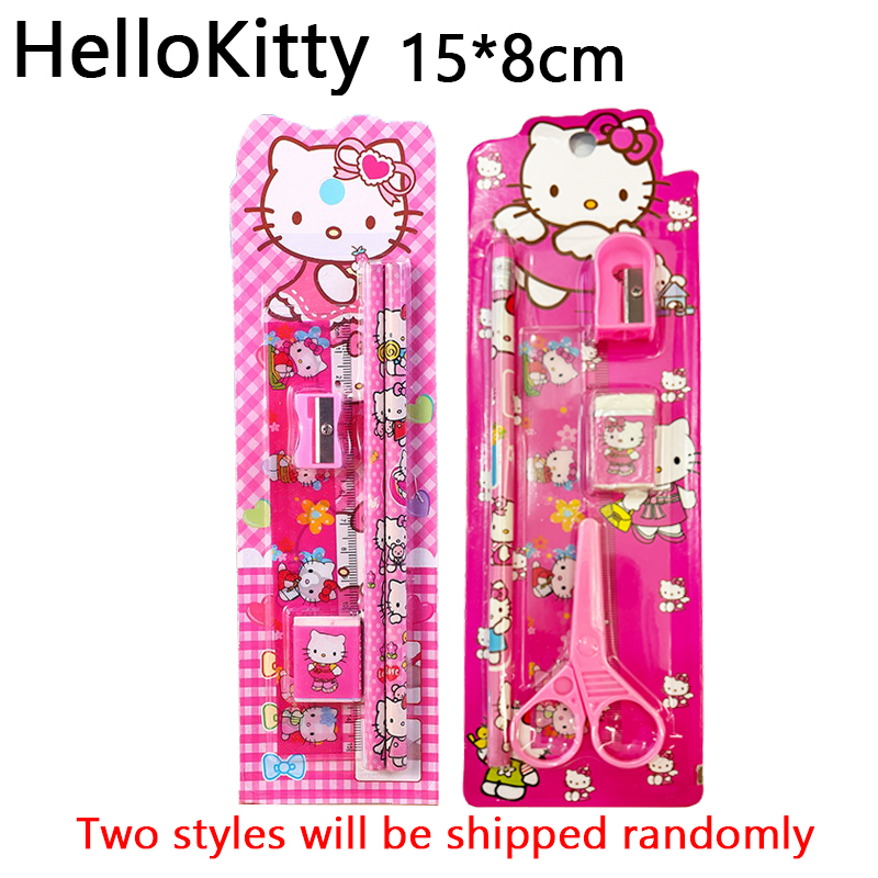 Pencil 5 in 1 Kids Stationery Set Gift Children Pencil Set Portable Stationery Set Gift Pencil
