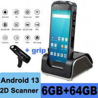 Soonpos 6G+64GB Android 13 Handheld PDA Scanner with 2D Mobile Data Collector Terminal Hot-swappable Rugged PDA Device 4G Network NFC Google GMS 5200mah Battery