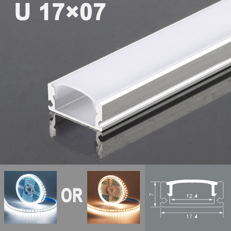 5M/10M Aluminum Profile Channel Holder/Diffuser U/YW Shape Linear Strip light for Ceiling Decor