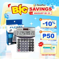 FlexOffice Flexio Electronics Calculator - 1pc - 12 digits - Tilt Display/Metal Faceplate CAL-03S