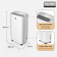 Dehumidifier 12L multi-function dehumidifier intelligent timing mobile phone control dehumidifier silent drying dehumidifier