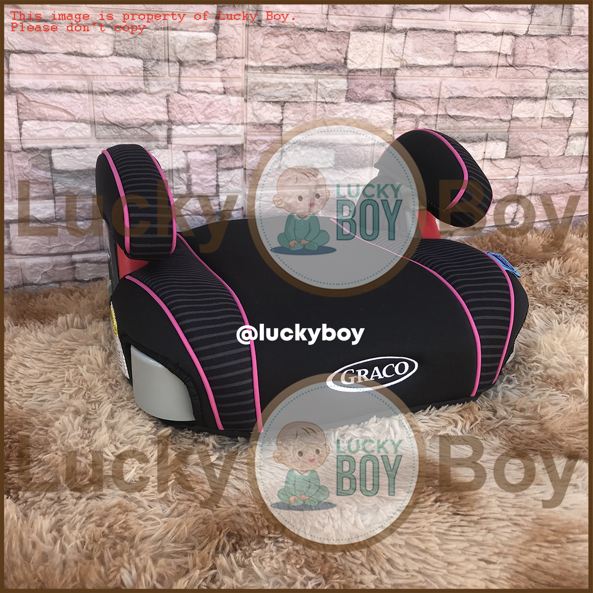 Graco Turbobooster Backless Rosie Pink Kids Car Seat