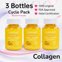 ASGG Glutathione Collagen Glow Gummies Anti-aging Whitening Skin Glutathione Gummies Collagen Supplement