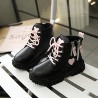 JUSTSL 2026 childrens fashion shoes girls party breathable short boots versatile comfortable childrens boots