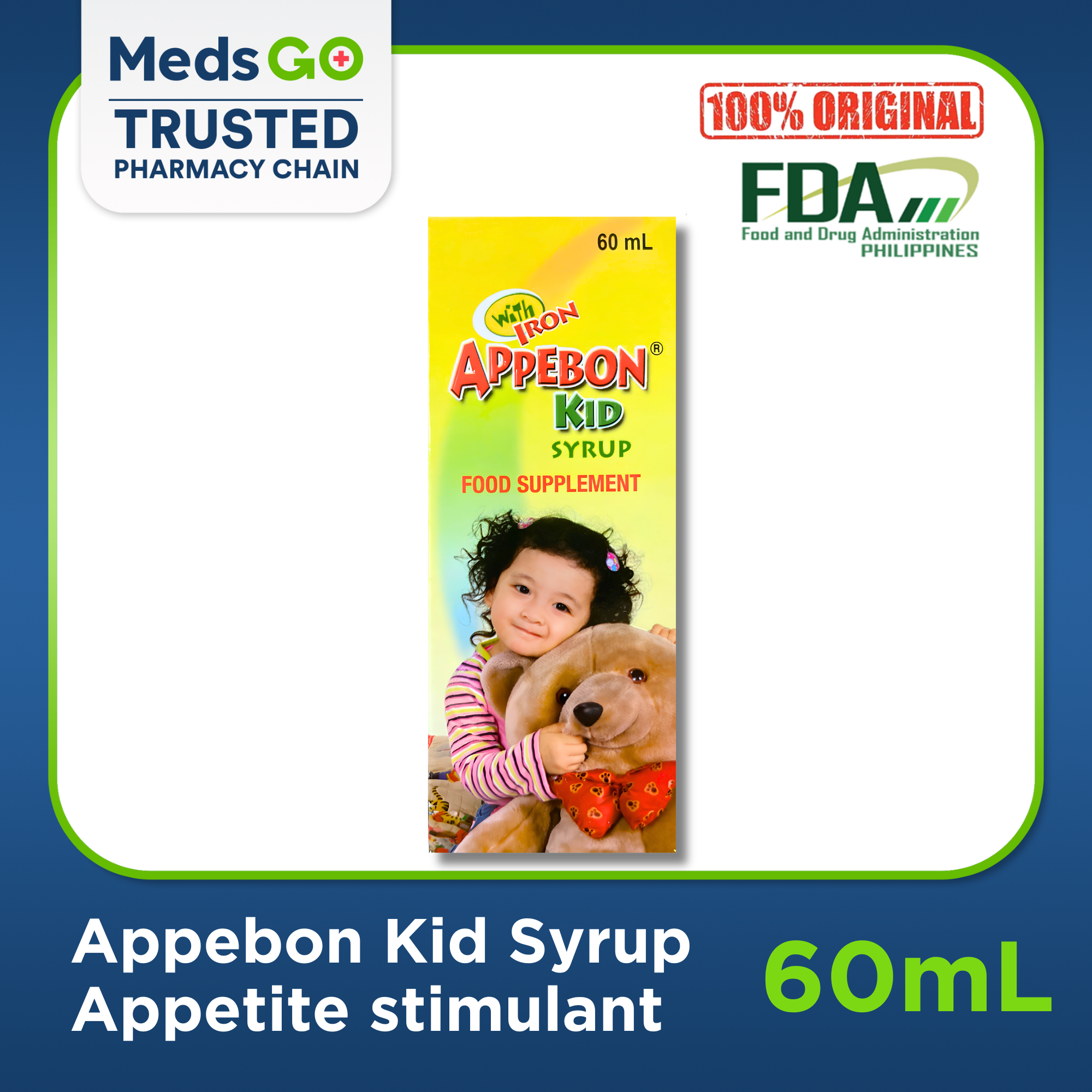 APPEBON KID Syrup Vitamins / Iron - 60ml | Kids Appetite Stimulant