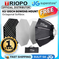 Triopo K3 Series 55cm / 65cm / 90cm / 120 cm Quick Setup Octagon Softbox + Honeycomb Grid with Detachable Bowens Mount Reflective Silver Interior for Studio Photography | JG Superstore