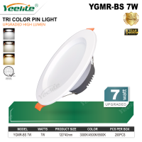 YEELITE  7W 5W LED Downlight Recessed Panel IRON Ceiling Light 3 Color Temperature Switchable Warranty for Living Room Energy Saving Eye Care Lamp Easy Install