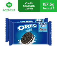 Oreo Cookies Vanilla Multi Pack 157.5g - Pack of 2 | chocolate sandwich cookies cream filled biscuit snack pack cookies merienda