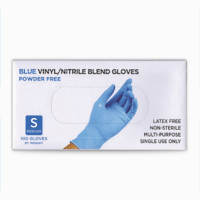 100PCS Disposable Vinyl Nitrile Blend Gloves (Blue/Black/Pink/White/Purple/Pvc)