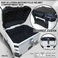 RXR HARD PLASTIK TOP BOX 45L Motorcycle Compartment Box Helmet Box Model: 777