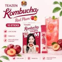 Teazen Kombucha 5g x 10 Sachet - Korean Instant Drink Mix with Probiotics & Prebiotics Low Calorie Sugar-Free Fizzy Refreshing Beverage in Various Flavors