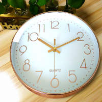12inch wall clock living room round clock wall decoration silent digital clock quartz clock