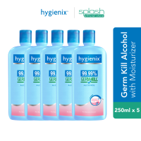 Hygienix Germ-Kill Antibacterial Alcohol with Moisturizer 250ml - Set of 5