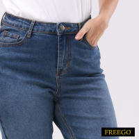 Freego Ladies Denim Lp Mom Jeans High Waist ASB45-0012 [Pants for women]