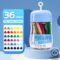 F&D 12/24/36 Colors Plastic Crayons For Kids  Non-Toxic Not Dirty Coloring Set Hand Drawing Art Stationery