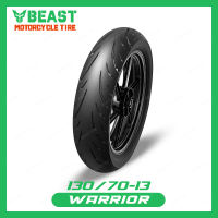 Beast Tire Warrior SR30 130/70-13 TL Tubeless Motorcycle Tires Optimized Tread Pattern Intensive Groove Increases Handling Performance in Wet and Dry Motorcycle Tubeless Tires - Warrior SR30 130/70-13 TL