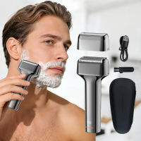 MAXGROOM Mens Electric Shaver 3 Floating Heads IPX7 Waterproof Wet & Dry Use Long Lasting Rechargeable Battery LED Power Display Portable Facial Razor for Home Travel
