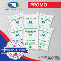 POLAR BEAR TAPIOCA STARCH 500G PACK OF 6