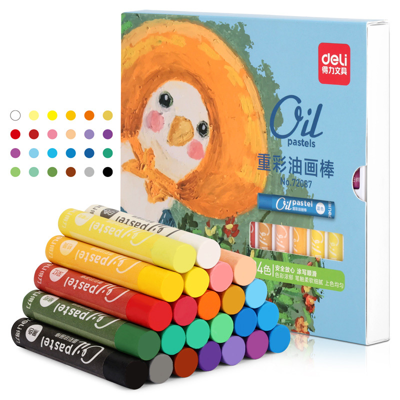 Deli 48 colors heavy color oil pastels (mixed) 72089