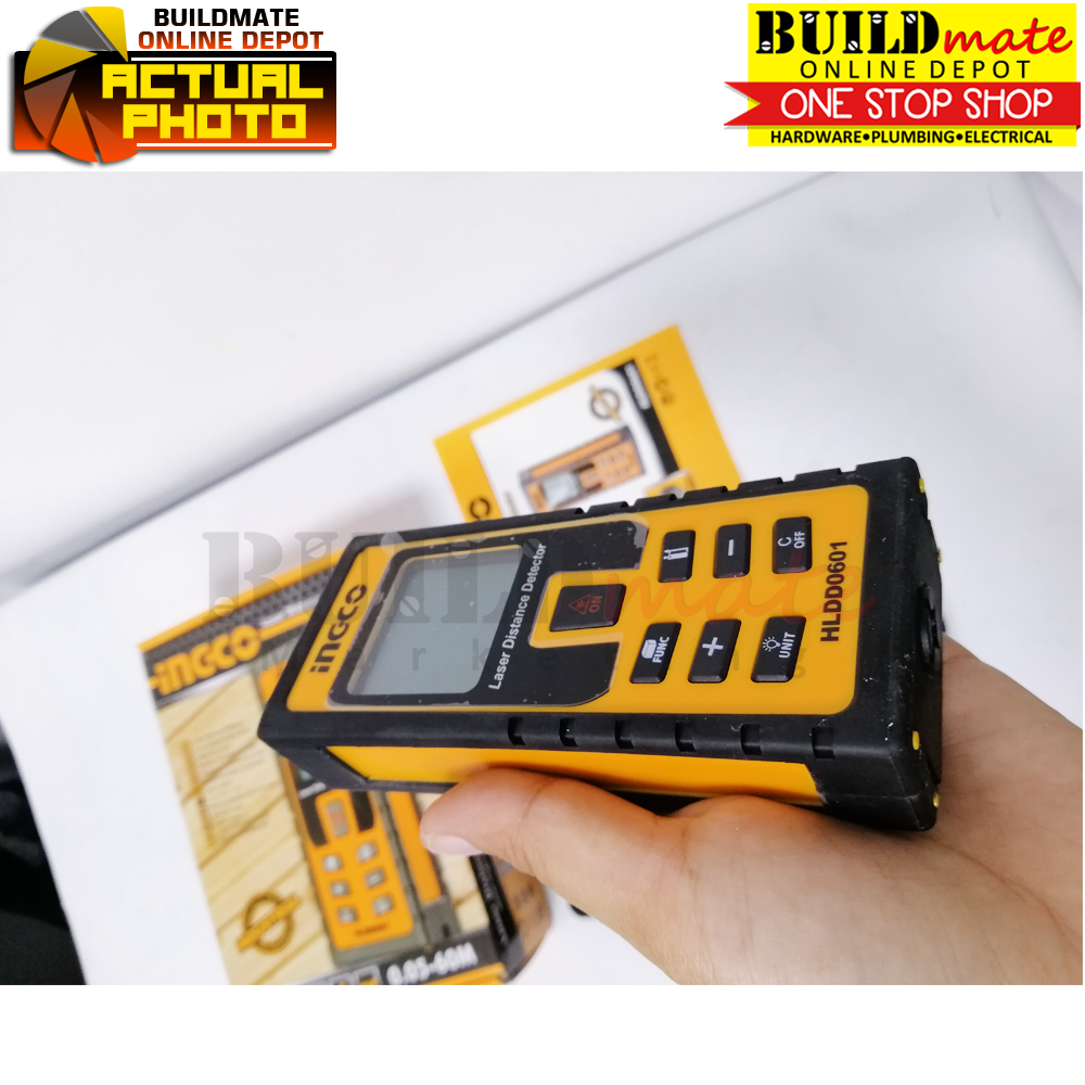 INGCO Laser Meter Distance Detector 0.0560m HLDD0601 +FREE BRUSH