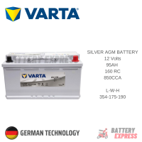 Varta AGM Battery LN3 / LN4 / LN5 - For BMW / Mercedes Benz / Porsche / Volkswagen and more - Silver Dynamic German Technology