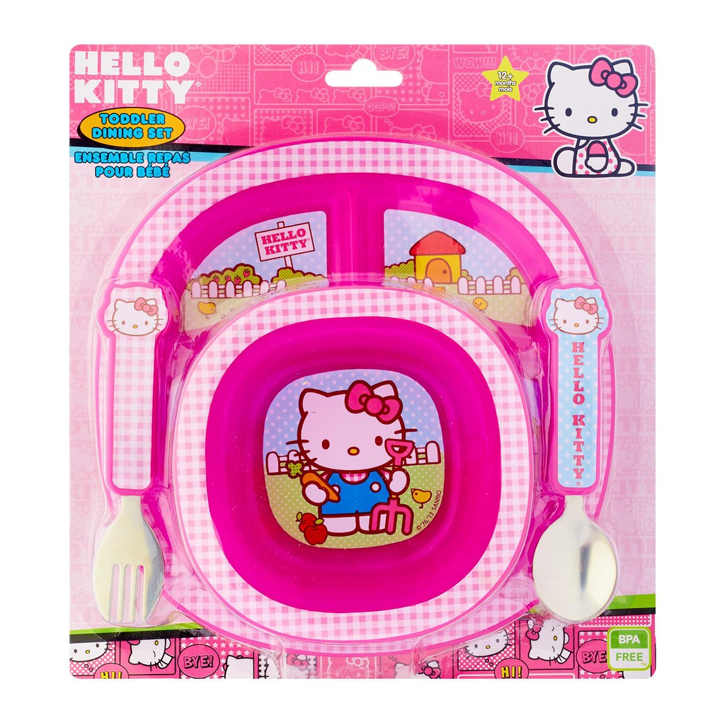 Munchkin Hello Kitty Toddler Dining Set Warehouse Clearance Sale