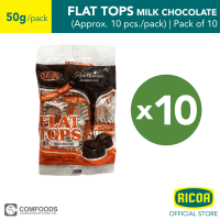 RICOA Flat Tops Milk Chocolate 50g (10s)