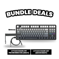 Attack Shark X87 Tri mode 80% Gasket Mounted Wireless RGB Backlit Hot Swappable Mechanical Keyboard
