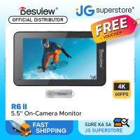 [CLEARANCE] Desview R6 II 5.5 inch 4K/60fps UHD LCD Touch Display On Camera Monitor with 2800nits Peak Brightness HDMI Input & Output 3D LUT HDR NP-F/LP-E6 Battery & 8V DC Power Supply for DSLR SLR Mirrorless Cameras - Camera Parts & Accessories | J