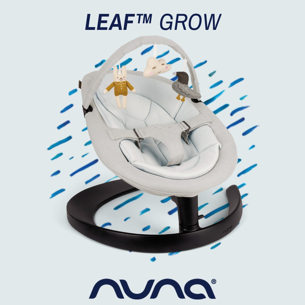 Nuna Leaf Grow with Toy Cradling Rocker from birth up to 60kgs