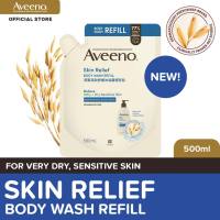 Aveeno Skin Relief Body Wash Refill 500ml - for Sensitive Skin Dry Skin Eczema Atopic Dermatitis