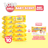 Kleenfant Baby Wipes Unscented 108 Sheets Pack of 10 Newborn Baby Essentials Wet Wipes Sale