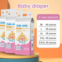 【3 Packs】Cute Child Baby Pull-Up Pants Diaper Size 3XL Suitability 18Kg And Above Breathable Non Irritating With Large Water Absorption Leak Proof