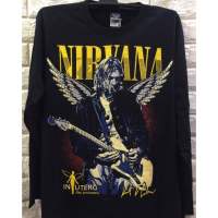 Rock Band shirt Nirvana shirt Kurt Cobain Black Shirt vintage Design Print Street Wea Comfortable Clothing t Shirt for Menand WomenTops Cotton New Design Trend Cod Fashion for mens shirt