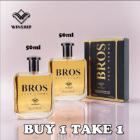 WINSHIP (BUY 1 TAKE 1)BROS MENS LUXURY PERFUME LONG-LASTING LIGHT OCEAN FRAGRANCE NATURAL SPRAY STAY FRESH