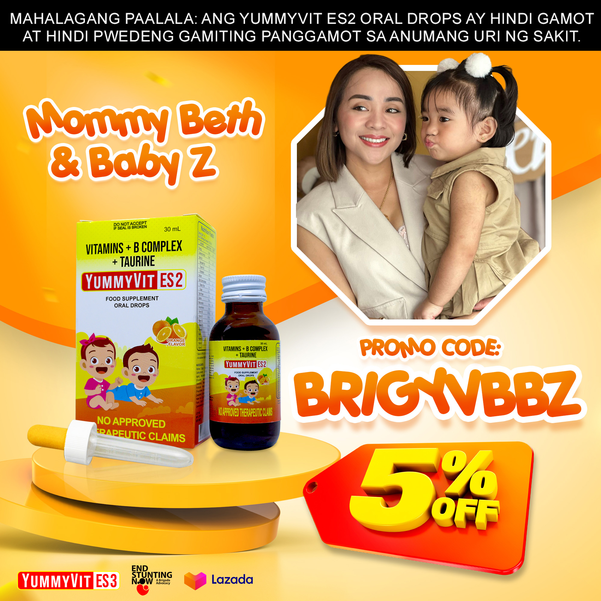 YUMMYVIT DROPS ES2 (Mommy Beth & Baby Z 5% Discount)