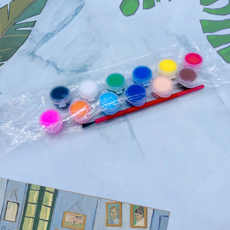 Opp poster paints 12colors water color paint school supplies