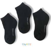 Citykids Sports Socks Quarter Full Terry - Quarter Length Full Terry Fabric for All Seasons Comfortable & Breathable Sports Socks for City Kids