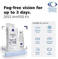 AntiFOG Kit (Spray 15ml+Wiper) by Zeiss