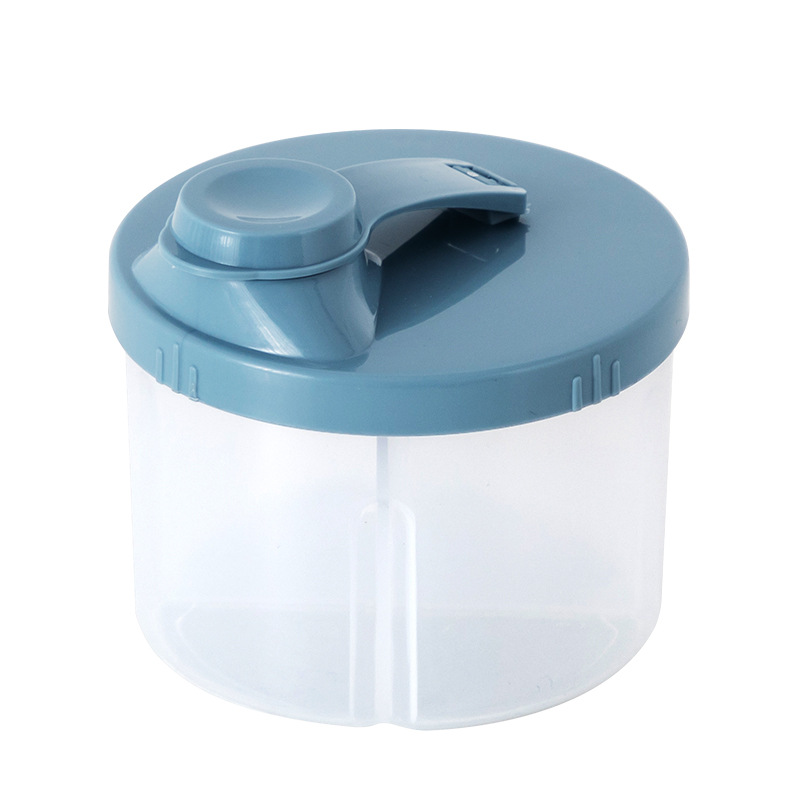 4-Grids Portable Food Storage Box Baby Milk Powder Dispenser Food Container Snack Dispenser