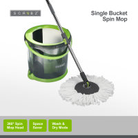 Scrubz 360° Microfiber Spin Mop with Bucket