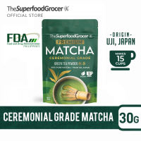The Superfood Grocer Ceremonial Grade Uji Matcha 30g  [JAN 2027 EXPIRY]