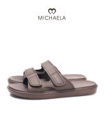 MICHAELA Sleek Velcro Sandals for Men Breathable Comfy Flat Slippers for Daily Strolls SH7521002 XP