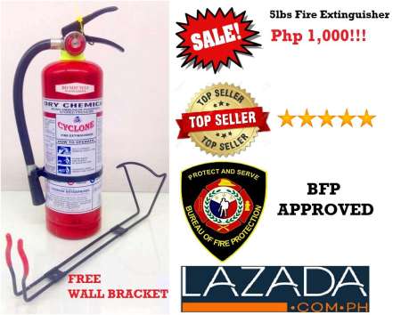 Cyclone fire extinguisher 5 lbs Abc dry chemical