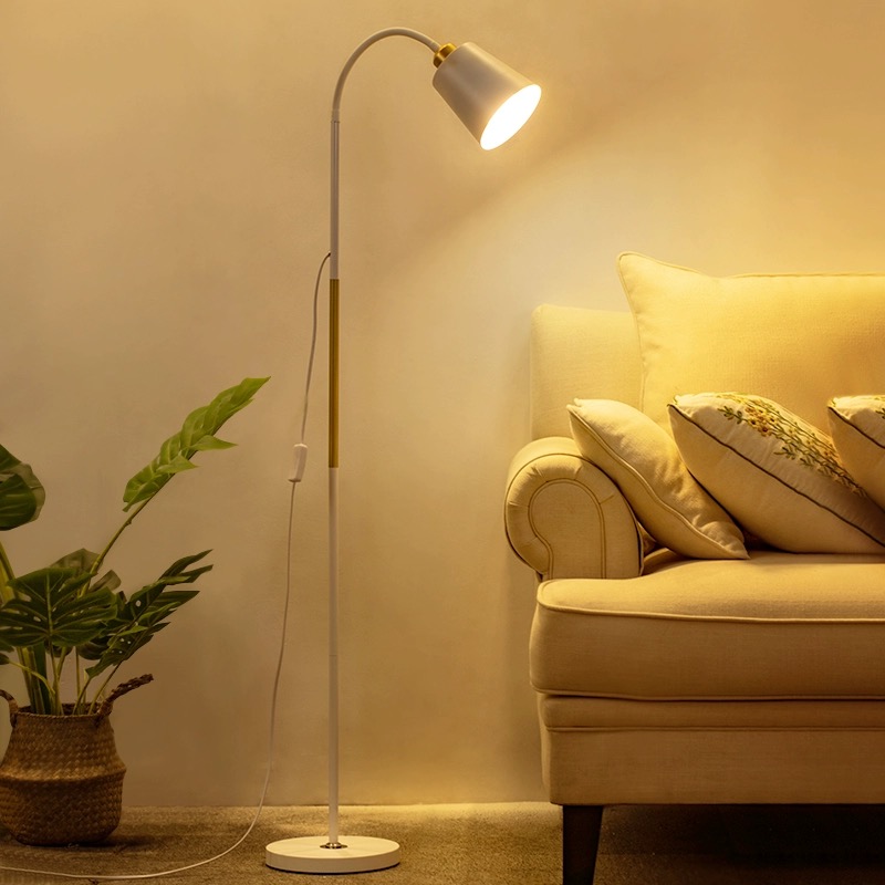 Nordic Minimalist Eye Protection Floor Lamp Fishing Piano Lamp Living Room Bedroom Floor Lamp